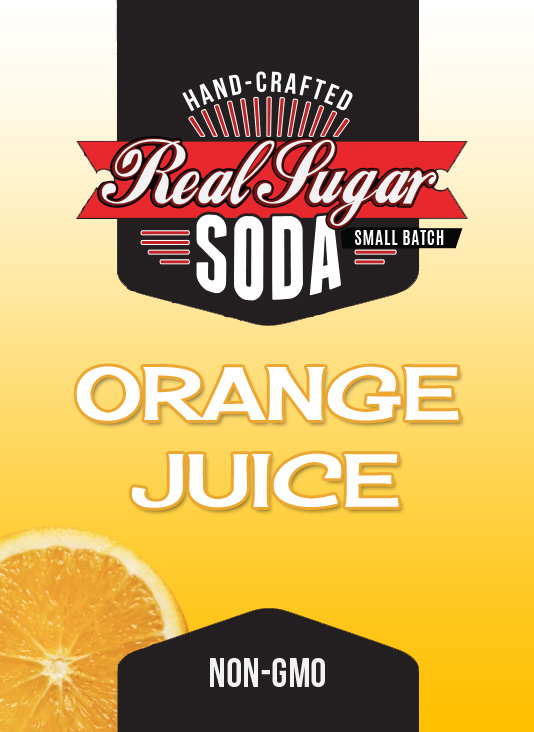 Real Sugar Soda - Orange Juice