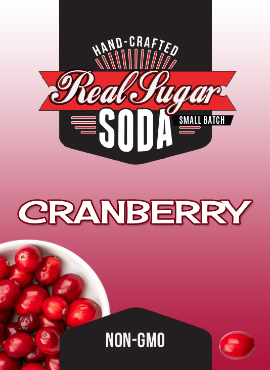 Real Sugar Soda - Cranberry