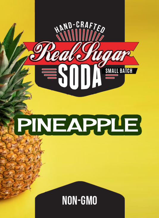 Real Sugar Soda - Pineapple