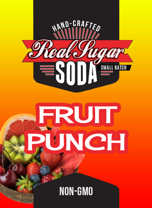 Real Sugar Soda - Fruit Punch