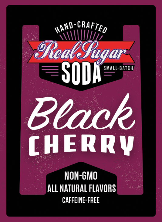 Real Sugar Soda - Black Cherry