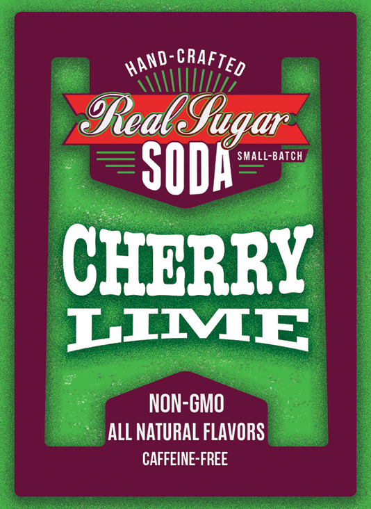 Real Sugar Soda - Cherry Lime
