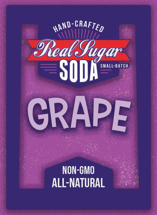Real Sugar Soda - Grape
