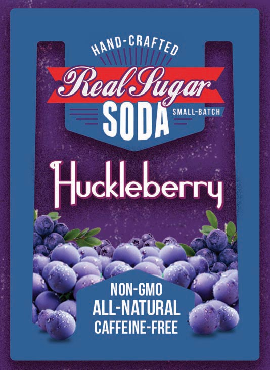 Real Sugar Soda - Huckleberry