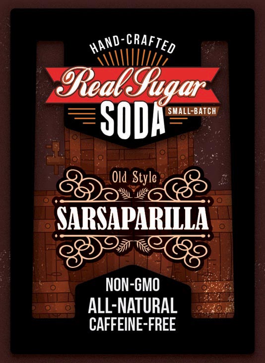 Real Sugar Soda - Sarsaparilla