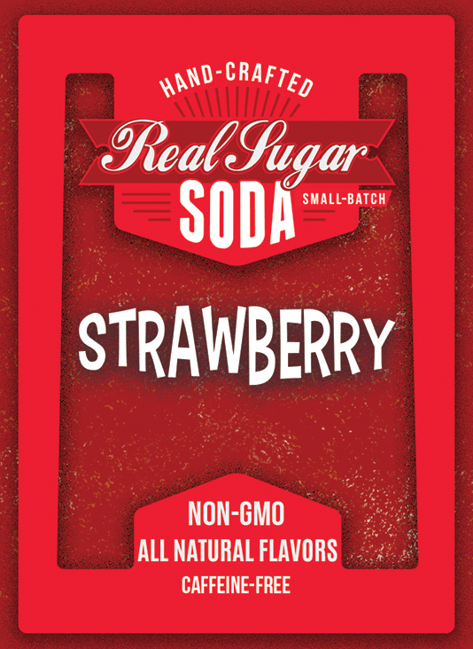 Real Sugar Soda - Strawberry