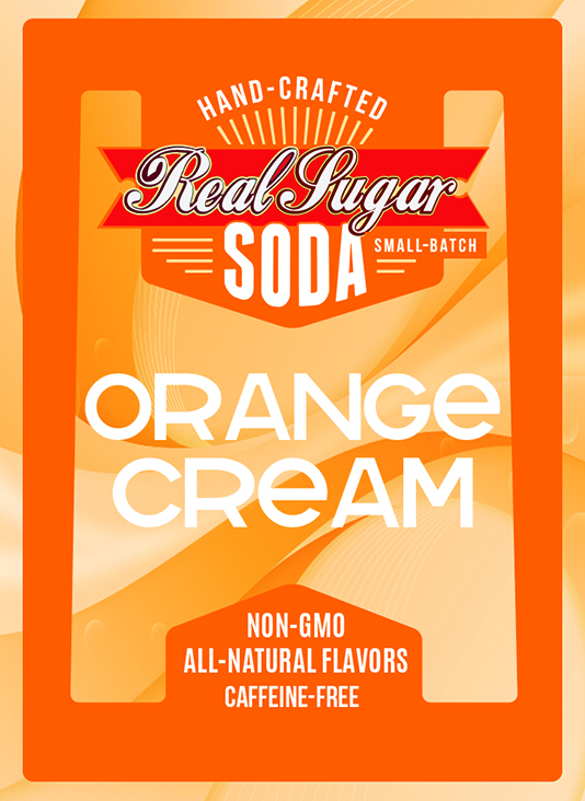 Real Sugar Soda - Orange Cream